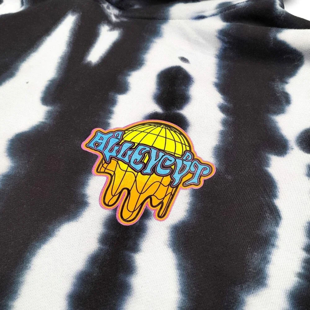 ALLEYCVT - OTHER SIDE TIE DYE HOODIE alleycut size 2XL XXlarge XXL